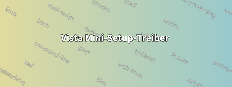 Vista Mini-Setup-Treiber