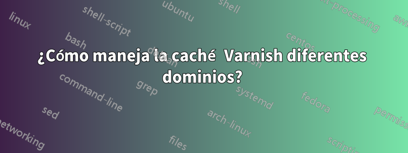 ¿Cómo maneja la caché Varnish diferentes dominios?