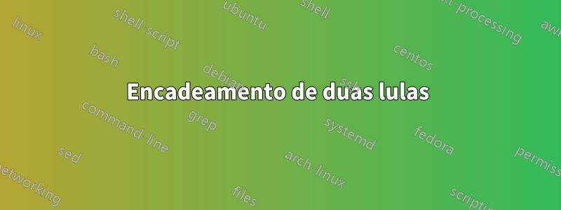 Encadeamento de duas lulas