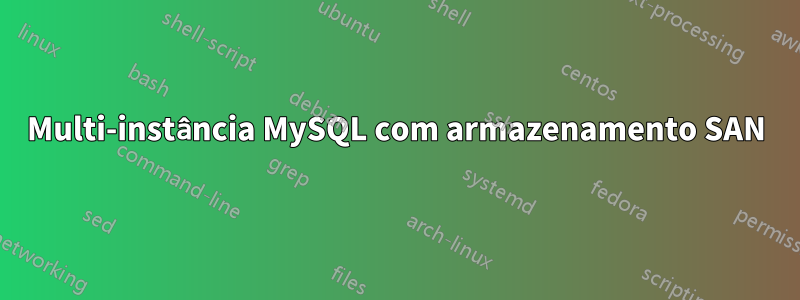 Multi-instância MySQL com armazenamento SAN