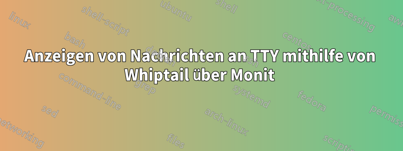 Anzeigen von Nachrichten an TTY mithilfe von Whiptail über Monit