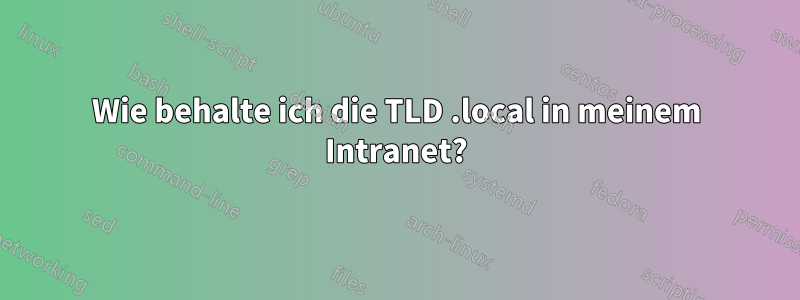 Wie behalte ich die TLD .local in meinem Intranet?