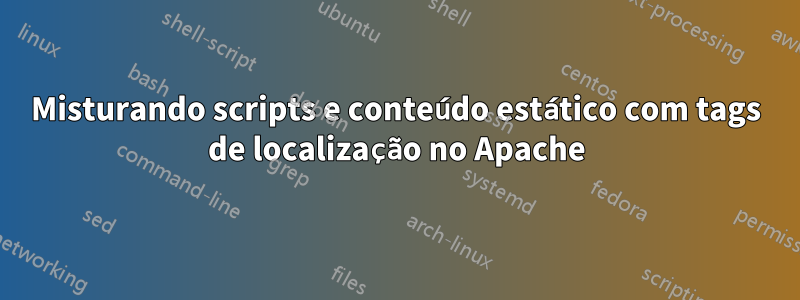 Misturando scripts e conteúdo estático com tags de localização no Apache
