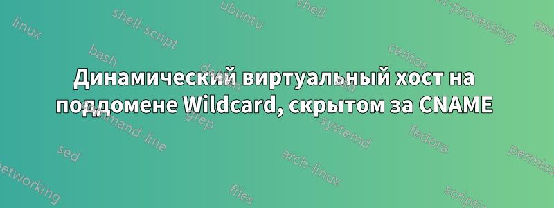 Динамический виртуальный хост на поддомене Wildcard, скрытом за CNAME