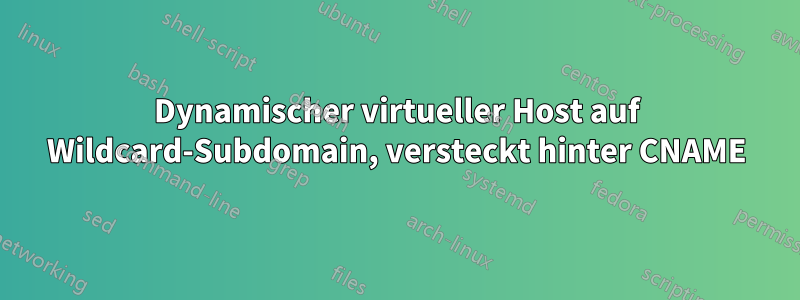 Dynamischer virtueller Host auf Wildcard-Subdomain, versteckt hinter CNAME