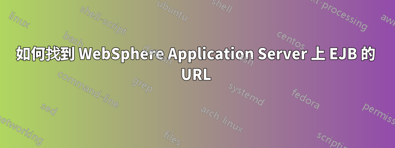 如何找到 WebSphere Application Server 上 EJB 的 URL