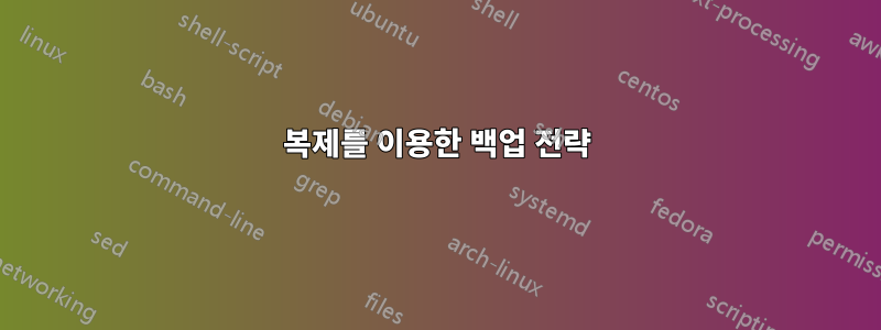 복제를 이용한 백업 전략