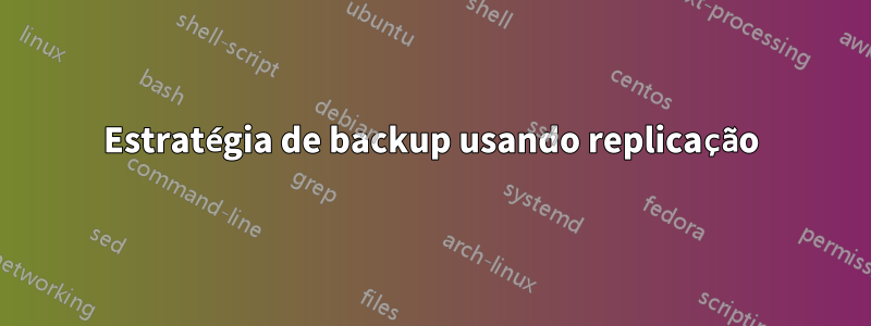 Estratégia de backup usando replicação
