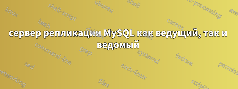 сервер репликации MySQL как ведущий, так и ведомый