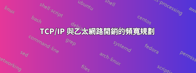 TCP/IP 與乙太網路開銷的頻寬規劃
