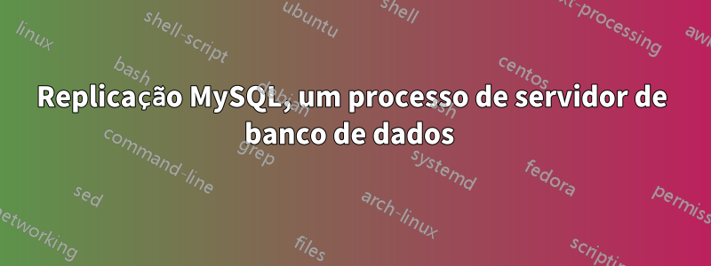 Replicação MySQL, um processo de servidor de banco de dados 