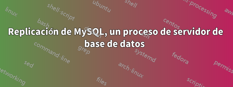 Replicación de MySQL, un proceso de servidor de base de datos 