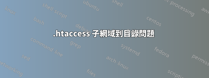 .htaccess 子網域到目錄問題