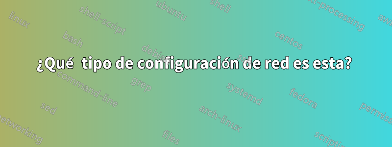 ¿Qué tipo de configuración de red es esta?
