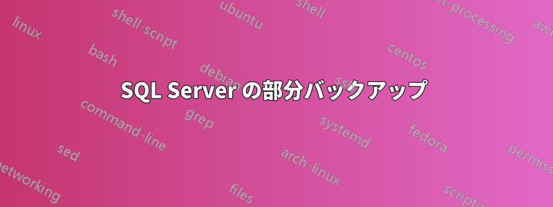 SQL Server の部分バックアップ