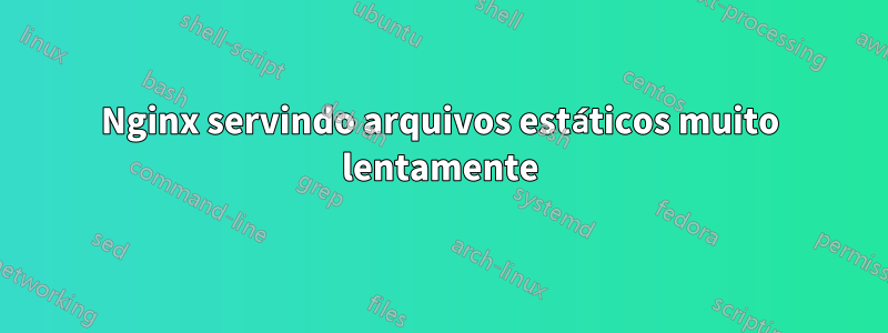 Nginx servindo arquivos estáticos muito lentamente