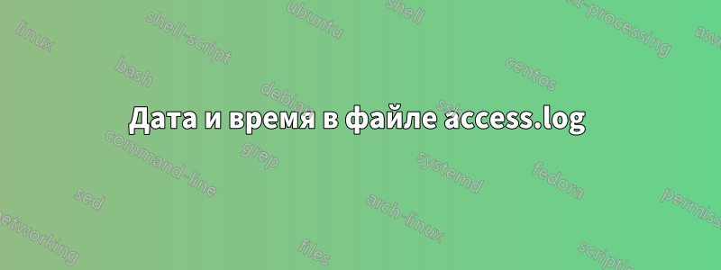 Дата и время в файле access.log