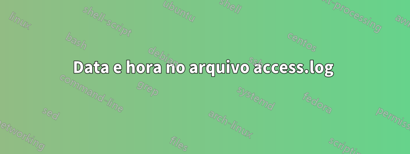 Data e hora no arquivo access.log