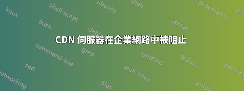 CDN 伺服器在企業網路中被阻止