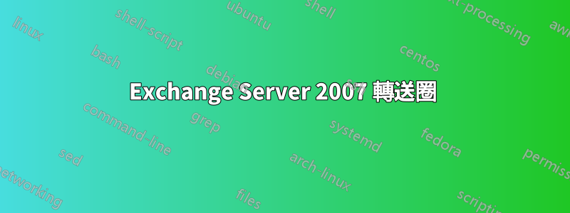 Exchange Server 2007 轉送圈