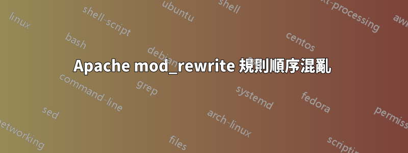 Apache mod_rewrite 規則順序混亂