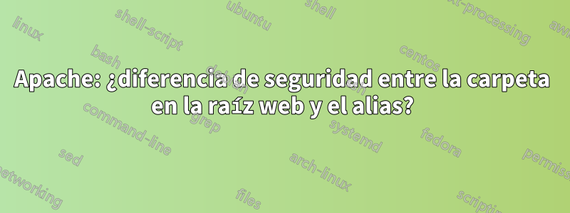 Apache: ¿diferencia de seguridad entre la carpeta en la raíz web y el alias?