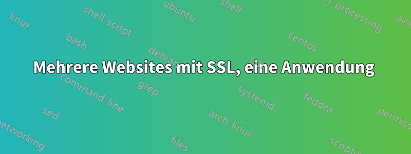 Mehrere Websites mit SSL, eine Anwendung