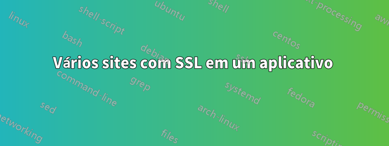 Vários sites com SSL em um aplicativo