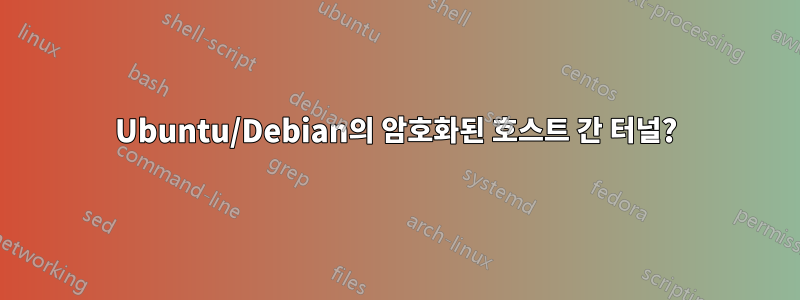 Ubuntu/Debian의 암호화된 호스트 간 터널?