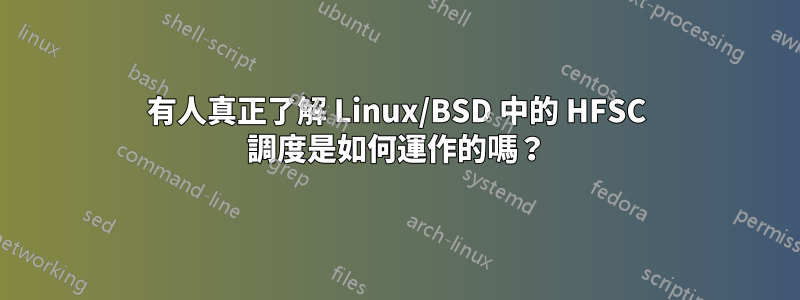 有人真正了解 Linux/BSD 中的 HFSC 調度是如何運作的嗎？