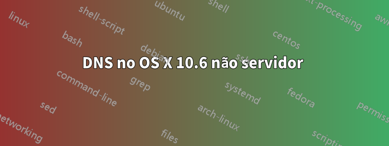 DNS no OS X 10.6 não servidor