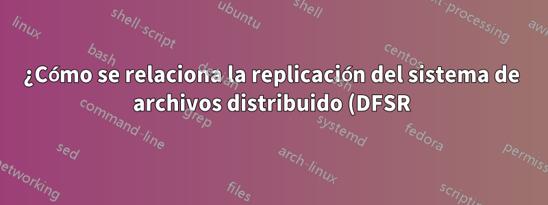 ¿Cómo se relaciona la replicación del sistema de archivos distribuido (DFSR) con el servicio de transferencia inteligente en segundo plano (BITS)?