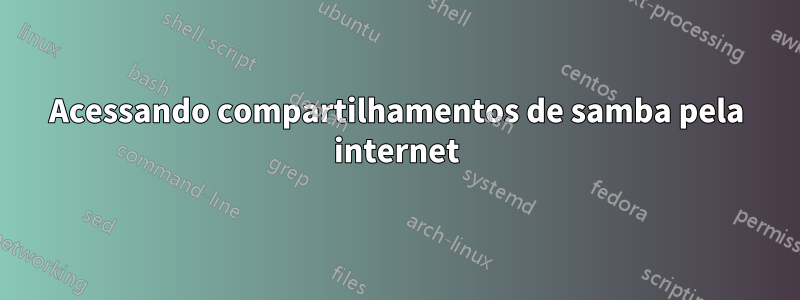 Acessando compartilhamentos de samba pela internet