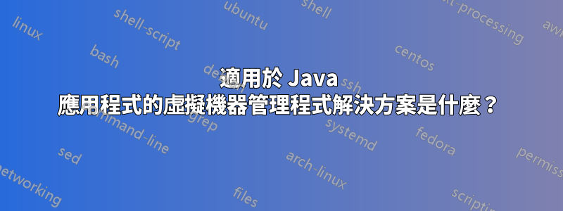 適用於 Java 應用程式的虛擬機器管理程式解決方案是什麼？