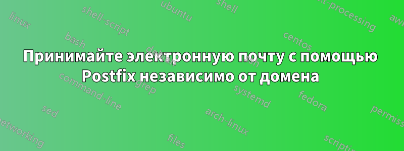 Принимайте электронную почту с помощью Postfix независимо от домена