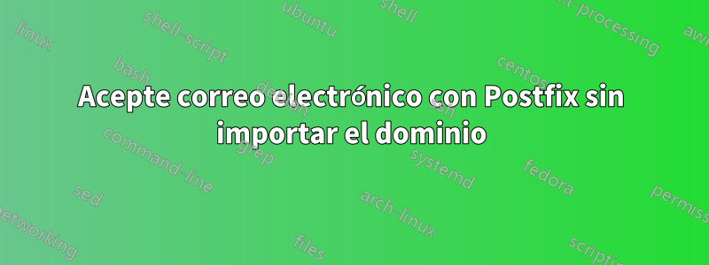 Acepte correo electrónico con Postfix sin importar el dominio