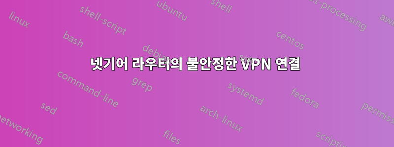 넷기어 라우터의 불안정한 VPN 연결