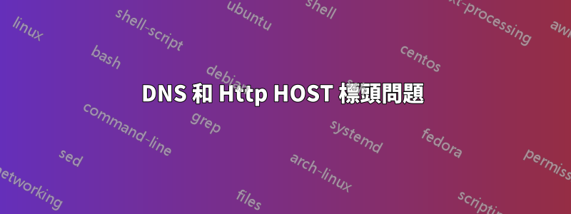 DNS 和 Http HOST 標頭問題