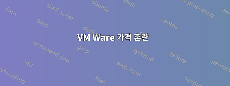 VM Ware 가격 혼란 