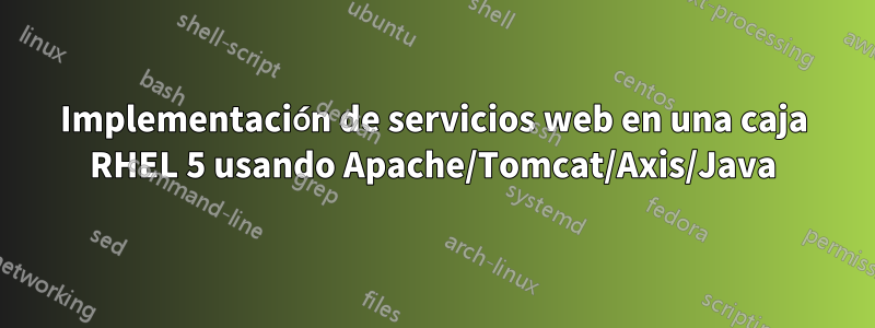 Implementación de servicios web en una caja RHEL 5 usando Apache/Tomcat/Axis/Java