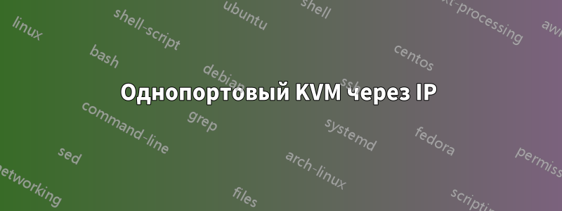 Однопортовый KVM через IP