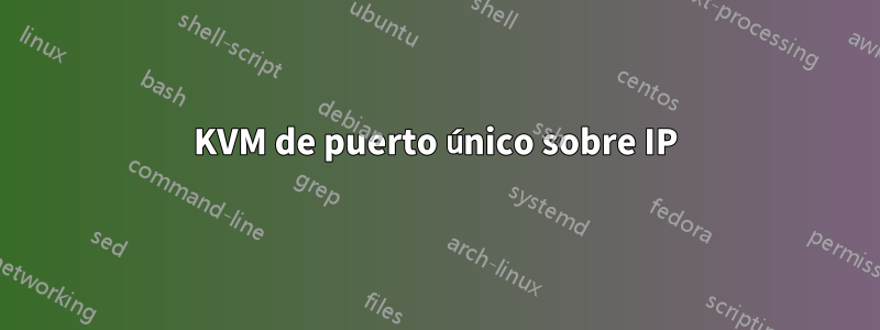 KVM de puerto único sobre IP