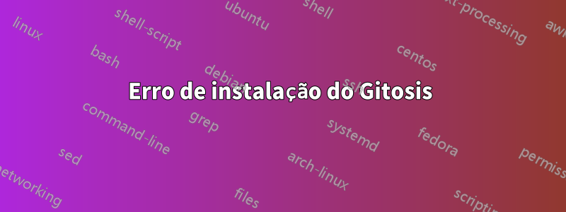 Erro de instalação do Gitosis