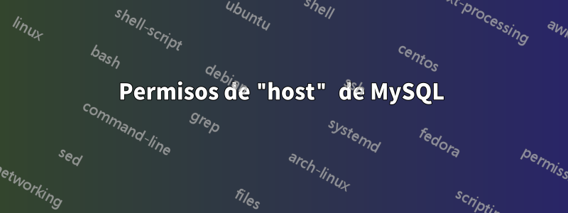 Permisos de "host" de MySQL