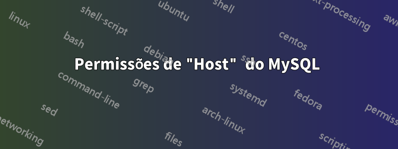 Permissões de "Host" do MySQL