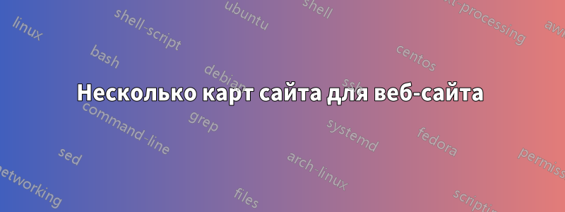 Несколько карт сайта для веб-сайта