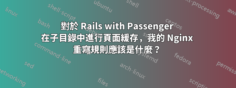 對於 Rails with Passenger 在子目錄中進行頁面緩存，我的 Nginx 重寫規則應該是什麼？