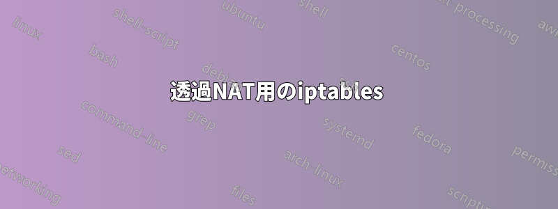 透過NAT用のiptables