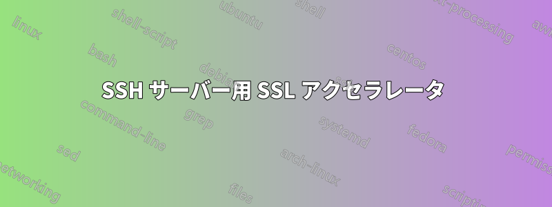 SSH サーバー用 SSL アクセラレータ