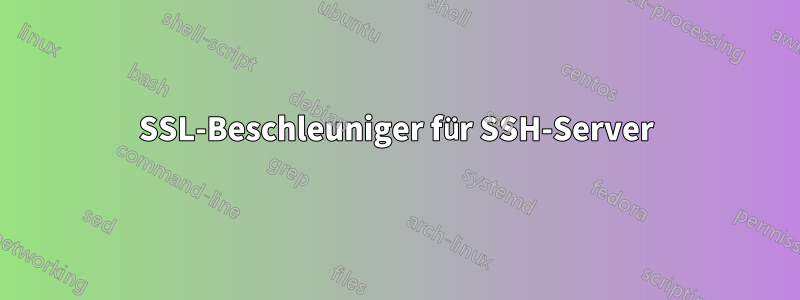 SSL-Beschleuniger für SSH-Server